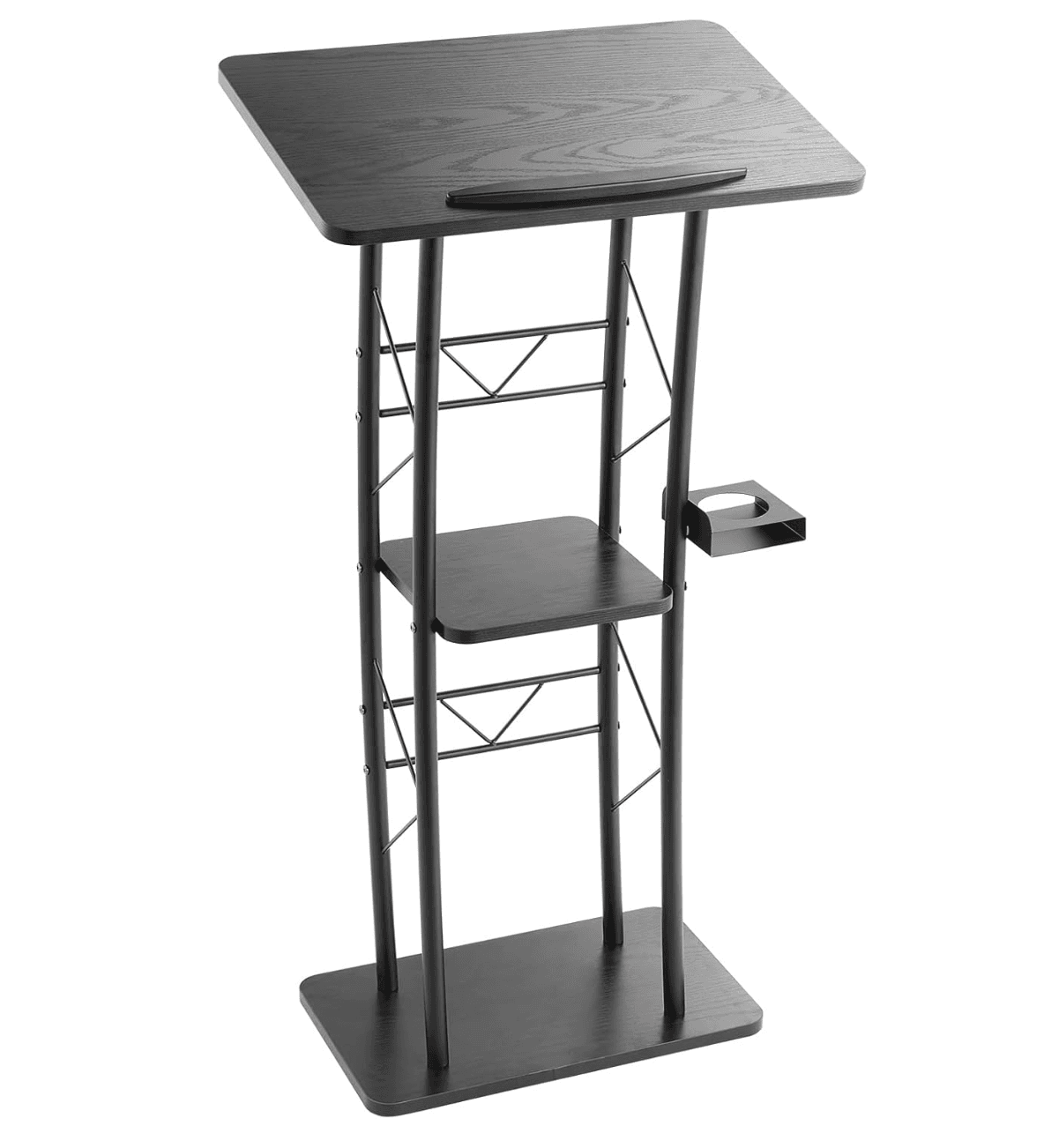 Pupitre de Conférence 118 cm, Podium en Métal